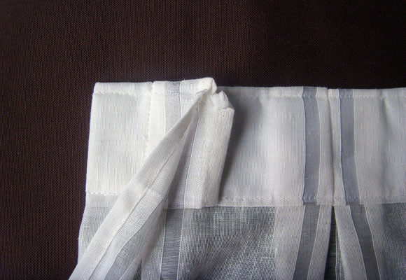 Confección de la cabecilla de las cortinas 