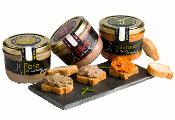 Terrinas de ganso ibérico de dehesa