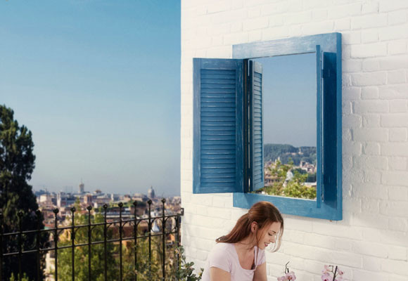 Una ventana irreal, con perspectiva