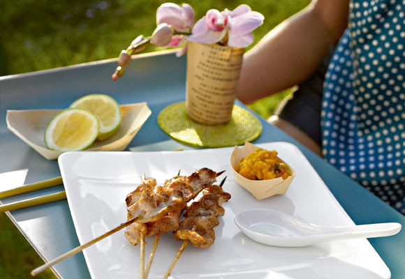 Barbacoa chic al atardecer 