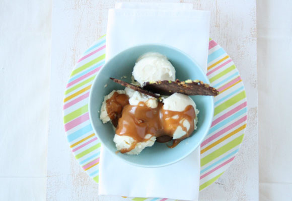 Helado de mascarpone