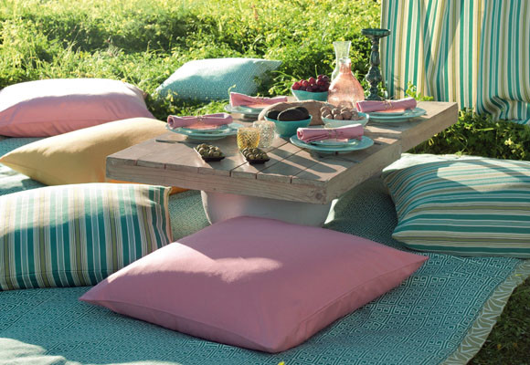 Un salón chill out en el porche