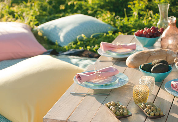 Un salón chill out en el porche