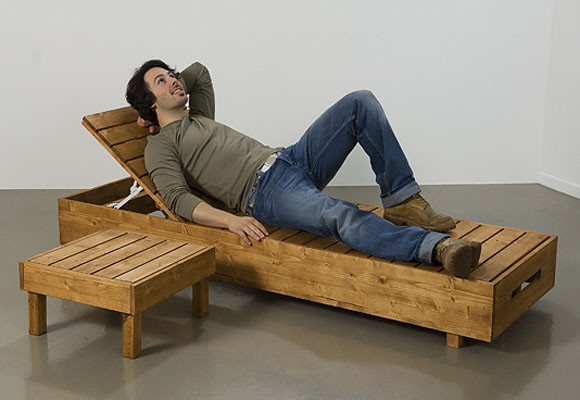 Una tumbona para el jardín