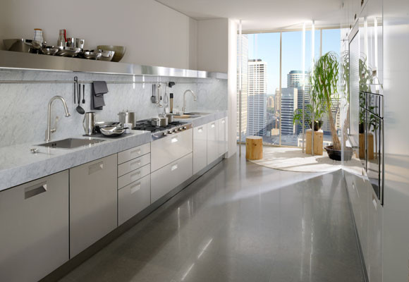 Una cocina con luz propia