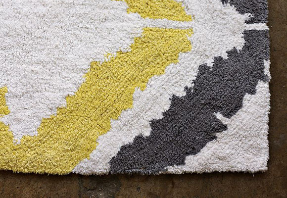 Estampado étnico en el baño