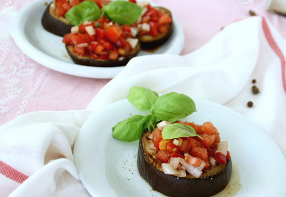 Bruschetta de berenjena