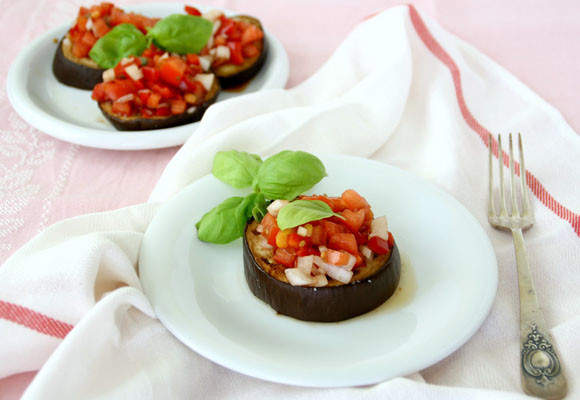 Bruschetta de berenjena