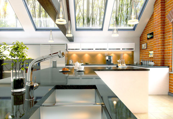 Una cocina con aire otoñal 