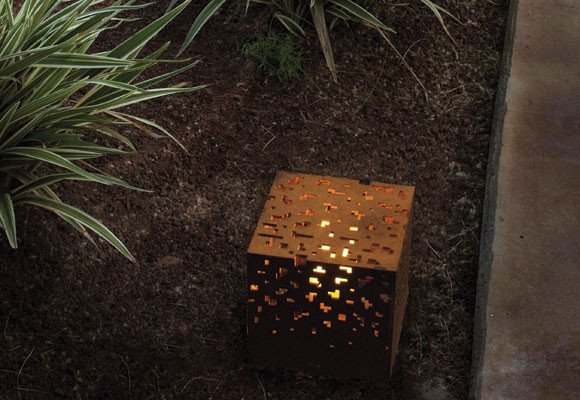 Luminaria de exterior de inspiración árabe 