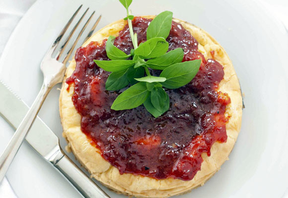 Tarta de queso salada