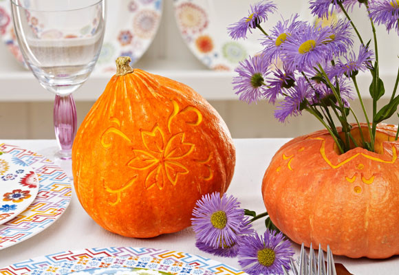 Convierte una calabaza en florero