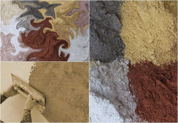 Paredes interiores con revestimiento de arcilla 2 Paredes interiores con revestimiento de arcilla