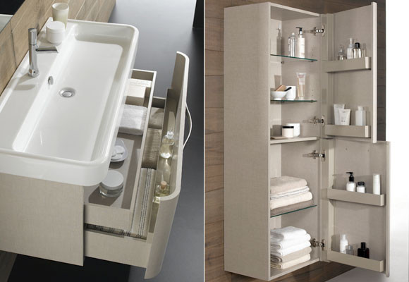 Un baño claro y redondeado 