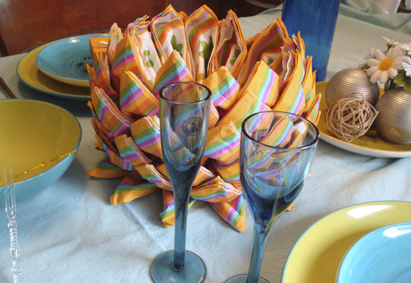 Centros de servilletas de papel 