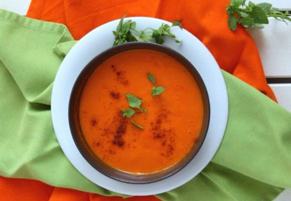 Crema de pimientos y patata 