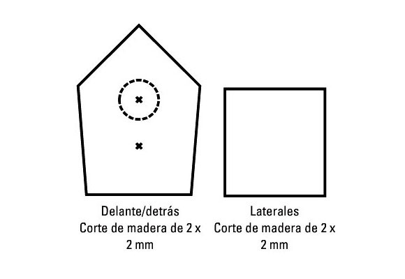Casitas de madera para colgar en el árbol 8 Casitas de madera para colgar en el árbol