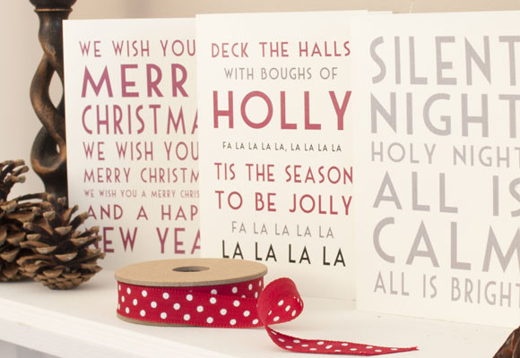 Decora con postales de Navidad 