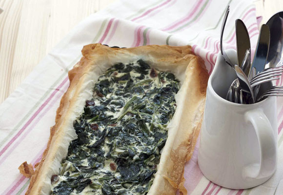 Tarta de espinacas 
