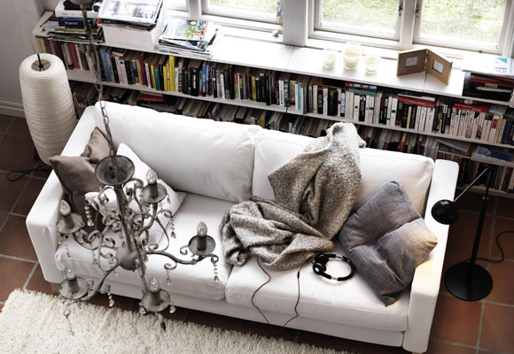 Estanterías y librerías en el salón 