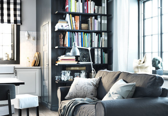 Estanterías y librerías en el salón 