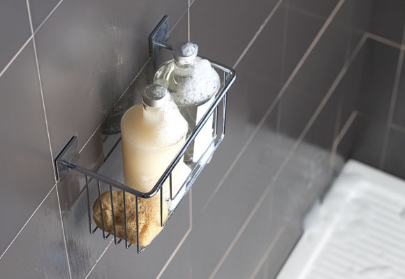 Contenedor de ducha adhesivo