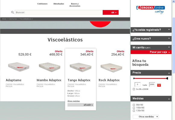 Eroski estrena tienda online de descanso 7 Eroski estrena tienda online de descanso