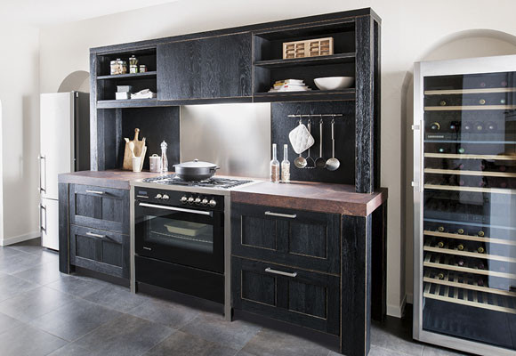 Una cocina en tres frentes independientes 