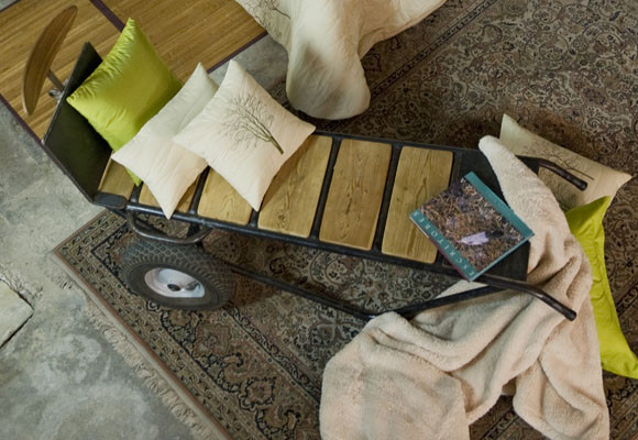 Detalles verde lima en el dormitorio