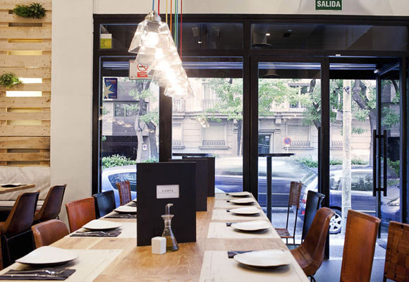 Un decorado con materiales reciclados 