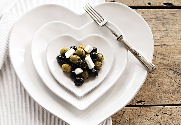 Vajillas con corazón