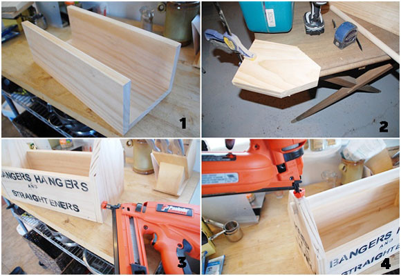 Un cajón de herramienta de madera 