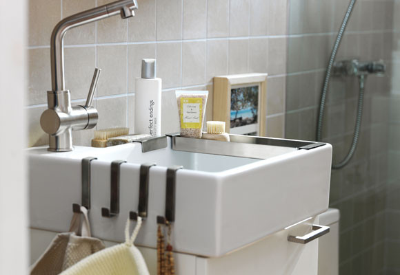 La encimera del lavabo