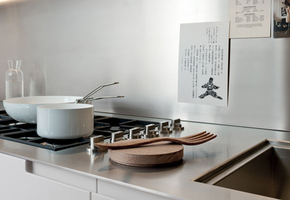 Tonos pastel en la cocina