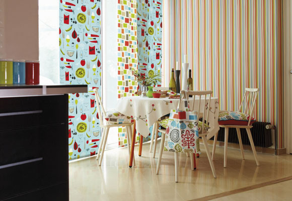 Un comedor lleno de colores 