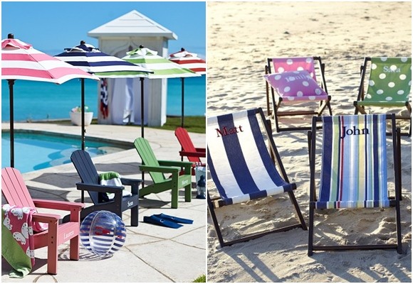 Mobiliario de playa chic y cómodo