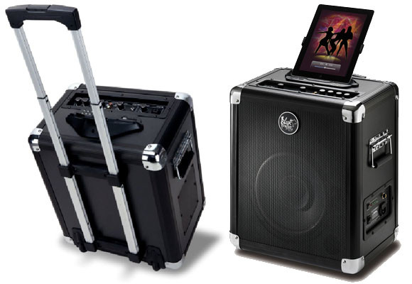 Altavoces sobre ruedas