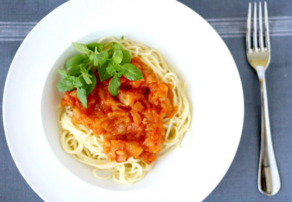 Spaguettini arrabiata