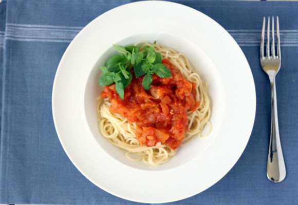 Spaguettini arrabiata