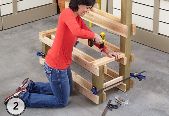 Una jardinera vertical