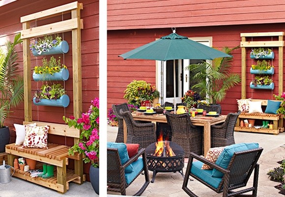 Una jardinera vertical