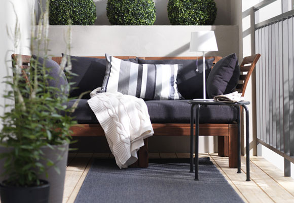 Balcones pequeños, muebles pequeños - Especial Verano - DecoEstilo.com