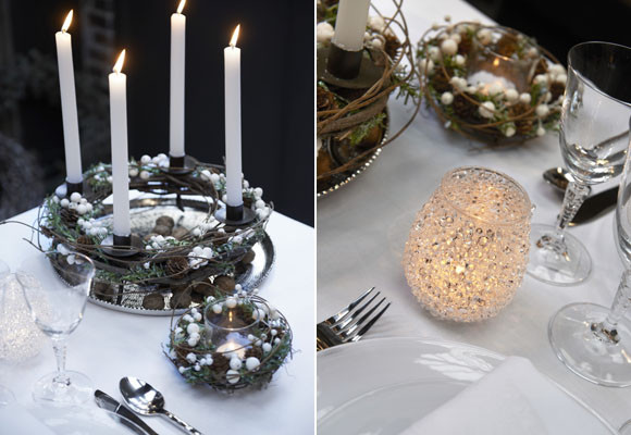 Una cálida mesa de Navidad