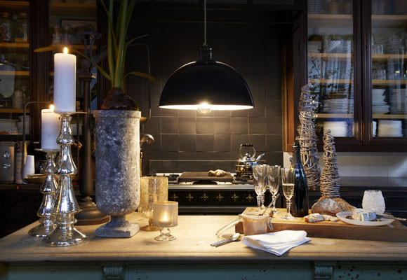 Una cálida mesa de Navidad