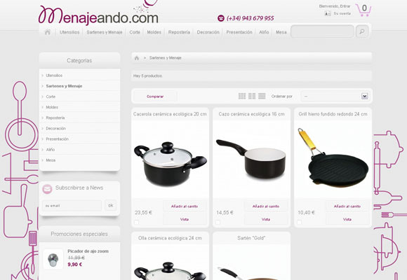 Menajeando, tienda online