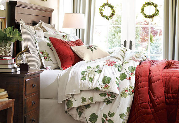 Decora de Navidad el dormitorio