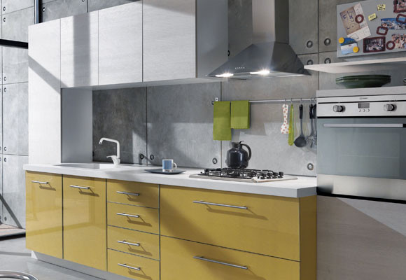 Un toque amarillo en la cocina