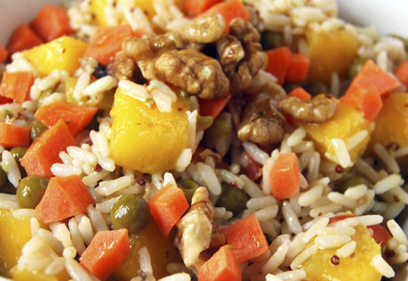 Ensalada de arroz con mango y nueces 8 Ensalada de arroz con mango y nueces