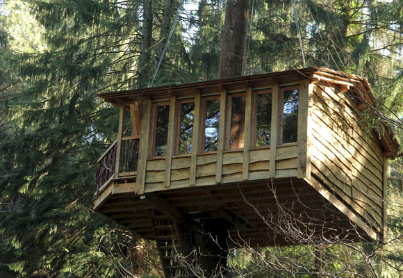 Cabañas en los árboles, en Zeanuri