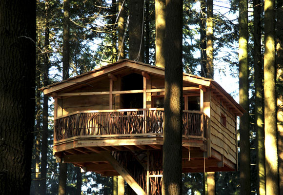 Cabañas en los árboles, en Zeanuri